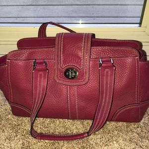 Dark Pink Coach Bag